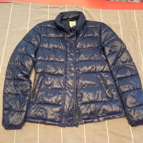 Gap Jacket Blue Puffer Bomber Size XS - Picture 1 of 6